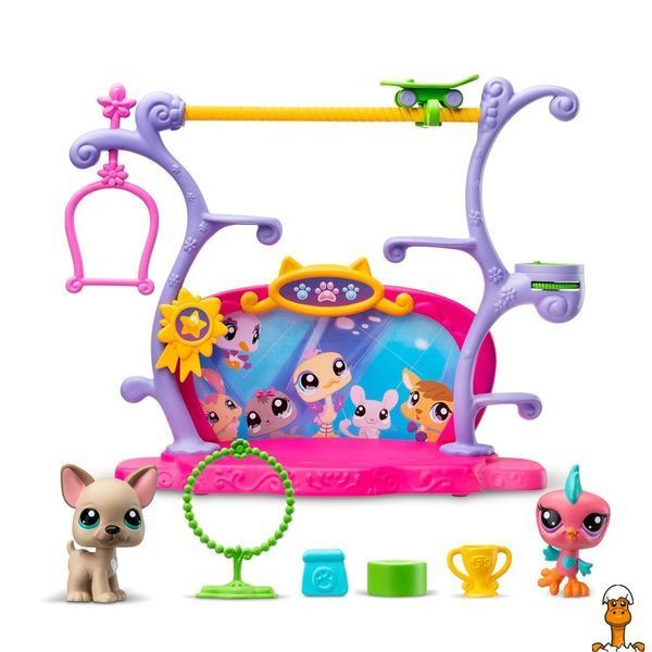 Мамалюк - Ігровий набір Шоу Талантів сцена 2 фігурки аксесуари Littlest Pet Shop Littlest Pet Shop RT2-00558