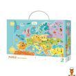 Пазл дитячий Карта Європи англійська версія 100 деталей DoDo Toys
