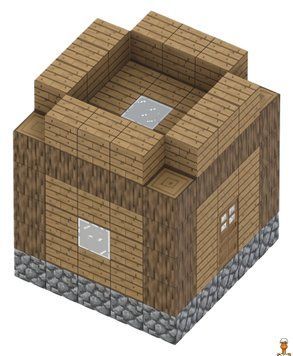Мамалюк - Магнітний конструктор Майнкрафт Дім 3 з 110 блоків Mindcraft Mindcraft M5-MC-020