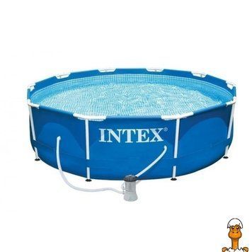 Мамалюк - Бассейн каркасный Metal Frame Pool Intex 28202 305Х76 см с фильтр-насосом 4485 л. Intex RT2-28202