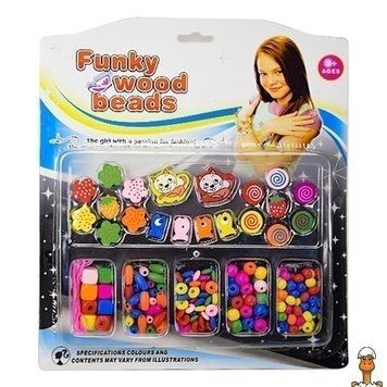 Мамалюк - Набір бісеру з дерев'яними намистинами та гумкою A-Toys A-Toys RT2-TX1134B