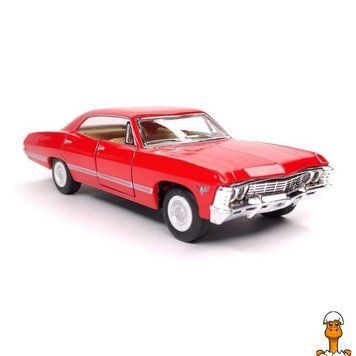 Мамалюк - Машинка інерційна Chevrolet Impala 1967 червона масштаб 1:36 Kinsmart Kinsmart RT2-KT5458W-2-RED