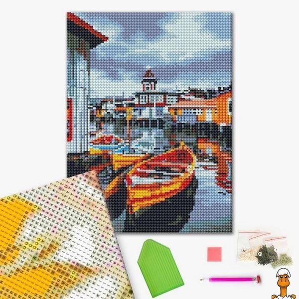 Мамалюк - Алмазная мозаика с изображением лодки 30х40 см Brushme Brushme RT2-RDBS7014