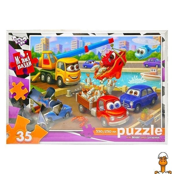 Мамалюк - Детские мягкие пазлы Рыболовство 35 элементов Danko Toys Danko Toys RT2-S35-11-01
