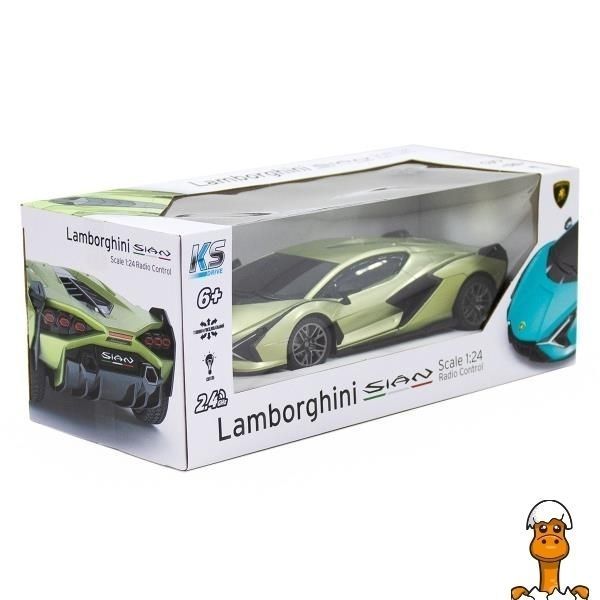 Мамалюк - Машинка на радіокеруванні KS Drive Lamborghini Sian зелений 1:24 (124GLSG) KS Drive A4-124GLSG