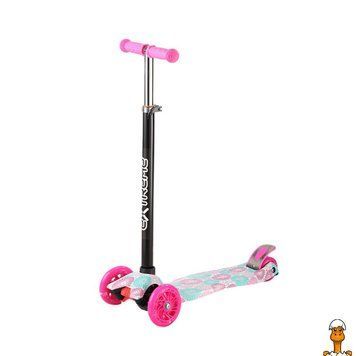 Мамалюк - Самокат детский 3-х колесный SC25103(Pink) колеса со светом Bambi Bambi RT2-SC25103-PINK