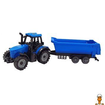 Мамалюк - Игрушечный трактор с прицепом для детей Bambi Bambi RT2-5279-92BD-BLUE-1