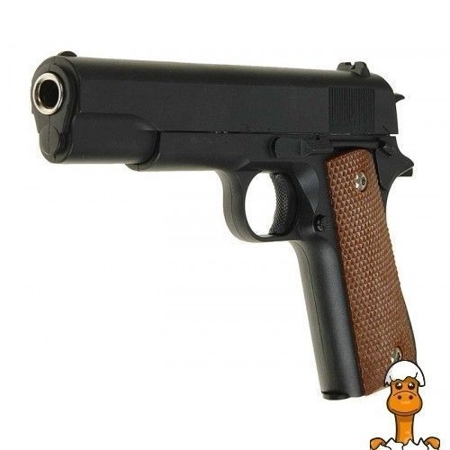 Мамалюк - Детский пистолет на пульках металл-пластик черный Colt M1911 Classic Galaxy Galaxy RT2-G13