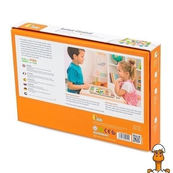 Мамалюк - Настольная игра Viga Toys Карнавал зверят (50450) Viga Toys A4-50450