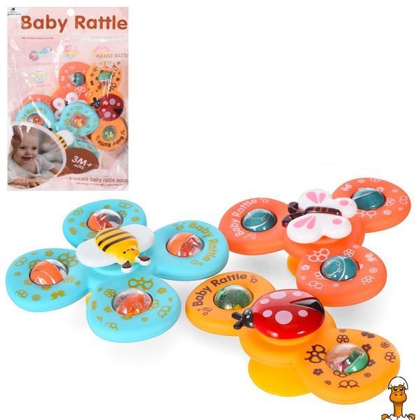 Мамалюк - Погремушка детская Насекомые спиннер на присоске Bambi Bambi RT2-6329