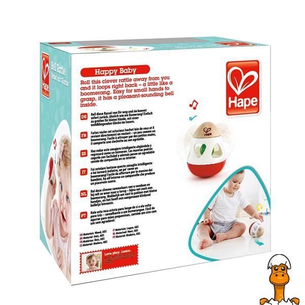 Мамалюк - Брязкальце-неваляшка Hape Дзвіночок (E0016) Hape A4-E0016