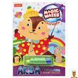 Тетрадь для рисования водой Magic water Животные НТ-09-08 с водным маркером Апельсин