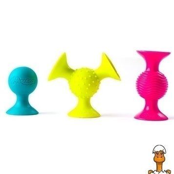 Мамалюк - Набір сенсорних брязкалець Fat Brain Toys pipSquigz 3 шт. (F089ML) Fat Brain Toys A4-F089ML