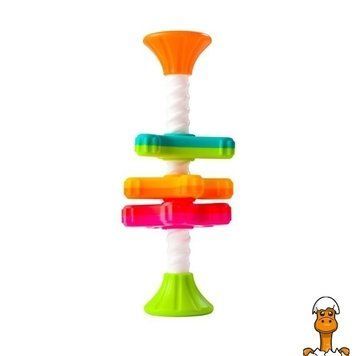 Мамалюк - Пирамидка-спиннер Fat Brain Toys MiniSpinny тактильная (FA134-1) Fat Brain Toys A4-FA134-1