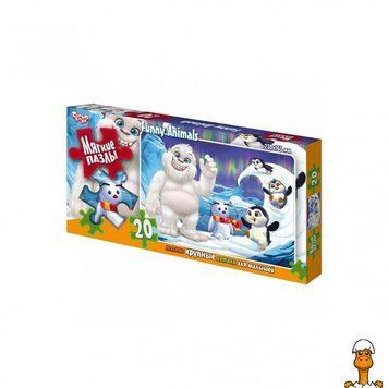 Мамалюк - Детские мягкие пазлы Снежный человек 20 элементов Danko Toys Danko Toys RT2-S20-09-07