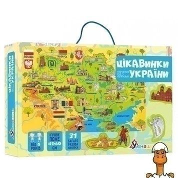 Мамалюк - Дитячий плакат Карта України з наліпками Умняшка Умняшка RT2-KP-001-КП-001