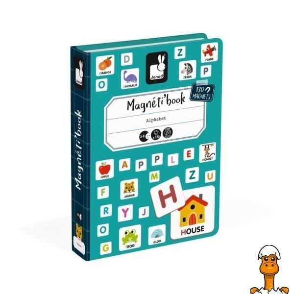 Мамалюк - Магнітна книга Janod Англійська абетка (J02712) Janod A4-J02712