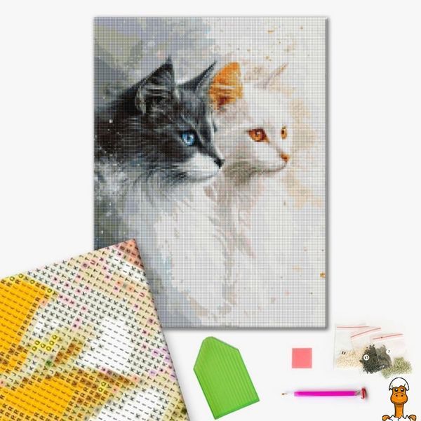 Мамалюк - Алмазная мозаика два милых котика 40х50 см Brushme Brushme RT2-DBS1261