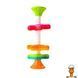Мамалюк - Пирамидка-спиннер Fat Brain Toys MiniSpinny тактильная (FA134-1) Fat Brain Toys A4-FA134-1 фото 3